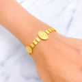 Captivating Iridescent 22k Gold Bracelet