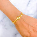 Elevated Fancy 22k Gold Bracelet