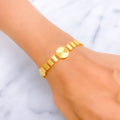 Elevated Fancy 22k Gold Bracelet