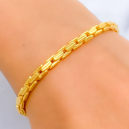 Ethereal Sleek 22k Gold Bracelet
