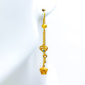 gorgeous-heart-21k-gold-hanging-earrings