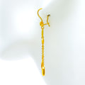 dazzling-charming-21k-gold-hanging-earrings