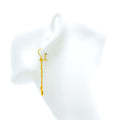 dazzling-charming-21k-gold-hanging-earrings