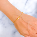 Trendy Dynamic 22k Gold Bracelet