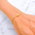 Trendy Dynamic 22k Gold Bracelet