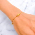 Sleek Lightweight 22k Gold Bracelet