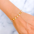 Luminous Three-Tone 22k Gold Bracelet