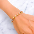 Luminous Three-Tone 22k Gold Bracelet