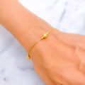 Stylish Slender 22k Gold Bracelet