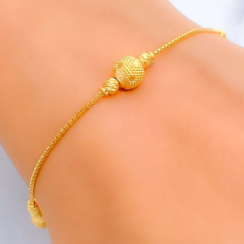 Graceful Ethereal 22k Gold Bracelet