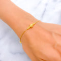 Dazzling Beaded 22k Gold Bracelet