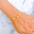 Trendy Dynamic 22k Gold Bracelet