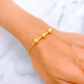 Trendy Dynamic 22k Gold Bracelet