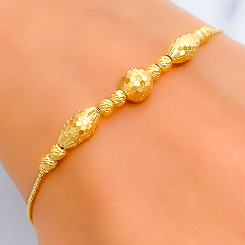 Elegant Twinkling 22k Gold Bracelet