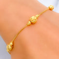 Charming Polished 22k Gold Bracelet