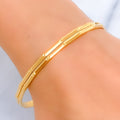 Radiant Classic Dotted 22k Gold Bangle Pair