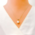 Elegant Pearl Drop Necklace