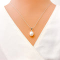 Elegant Pearl Drop Necklace