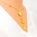 Extravagant Exclusive 22k Gold Clover Necklace Set