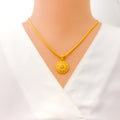 Jazzy Upscale 22k Gold Pendant Set