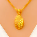 Charming Ornate 22k Gold Necklace