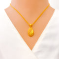 Charming Ornate 22k Gold Necklace