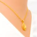 Charming Ornate 22k Gold Necklace