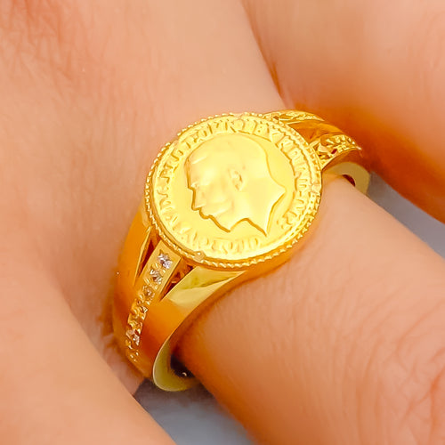 Rich Stately 21k Gold Ring