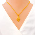 Ethereal Faceted 22k Gold Necklace