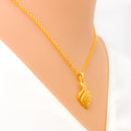 Ethereal Faceted 22k Gold Necklace