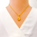 Dressy Oval 22k Gold Necklace