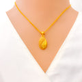 Dressy Oval 22k Gold Necklace