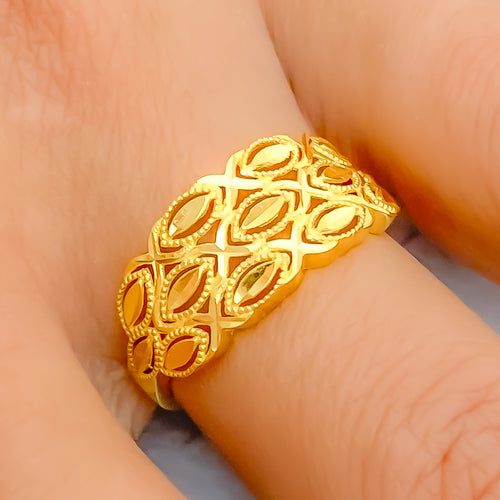 Decorative Everyday 22k Gold Ring