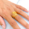 Vivid Radiant 22k Gold Ring