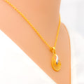 Delightful Two-Tone 22k Gold Necklace