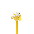 Unique Lustrous 18K Gold + Diamond Baby Earrings