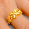 Polished Twinkling 22k Gold Ring