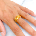 Polished Twinkling 22k Gold Ring