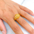 Elegant Two-Tone 22k Gold Ring