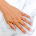 Blooming Refined 22k Gold Ring