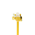 Dainty Drop 18K Gold + Diamond Baby Earrings