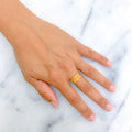 Sparkling Ethereal 22k Gold Ring