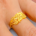 Sparkling Ethereal 22k Gold Ring