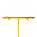 Opulent Beautiful 18K Gold + Diamond Baby Earrings