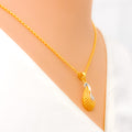 Stunning Netted 22k Gold Necklace