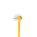 Brilliant Twinkling 18K Gold + Diamond Baby Earrings