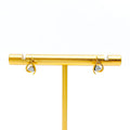 Classic Alluring 18K Gold + Diamond Baby Earrings