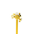 Classic Alluring 18K Gold + Diamond Baby Earrings