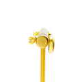 Imperial Glowing Oval 18K Gold + Diamond Baby Earrings