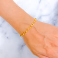 Luminous Brilliant 22K Gold Bracelet